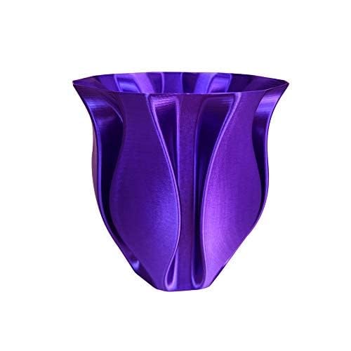 3D Core Silk Purple PLA Filament 1.75 mm 1KG 3D Printer Filament 2.2LBS Spool 3D Printing Materials Silky Shiny Dark Violet Metal Metallic Purple PLA Filament