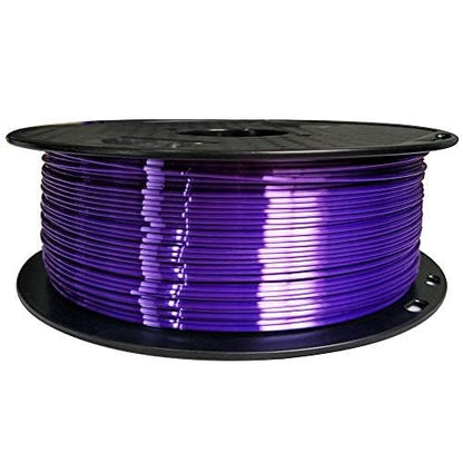 3D Core Silk Purple PLA Filament 1.75 mm 1KG 3D Printer Filament 2.2LBS Spool 3D Printing Materials Silky Shiny Dark Violet Metal Metallic Purple PLA Filament