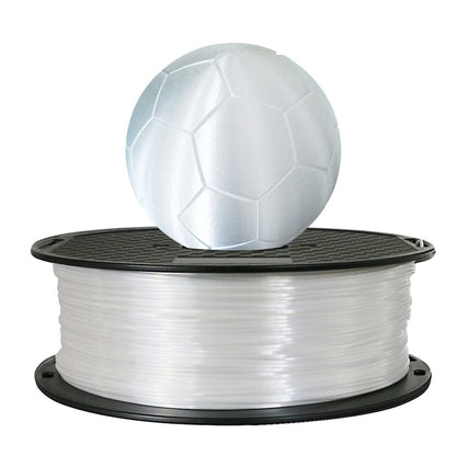 Silk Pearl White PLA Filament 1.75 mm 3D Printer Filament Consumables 1KG 2.2LBS Spool Fit Most FDM Printer Silky Shine Shiny 3D Printing Material 3D Core Silk White Color