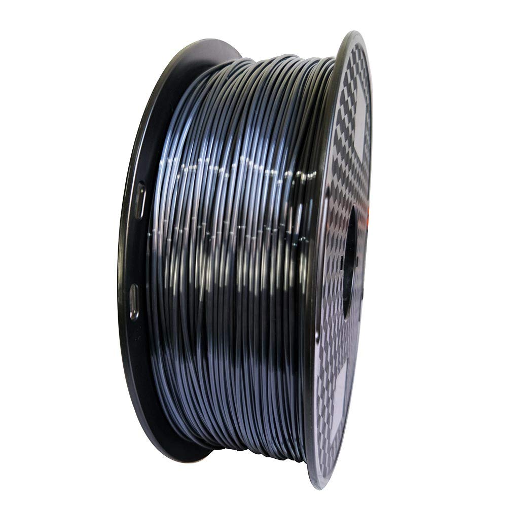 3D Core Silk Black PLA Filament 1.75mm 1KG 3D Printing Filament Silky Black PLA Gloss Shiny Metallic PLA Black 3D Printer Material FDM 3D Printer