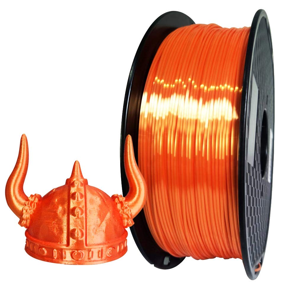 Silk Silver Blue PLA 1.75mm 1KG 3D Printer Filament 2.2 LBS Spool 3D Printing Material 3D Core Shine Silky Shiny Metallic Metal Gold Silver Copper Bronze Space Blue PLA Filament