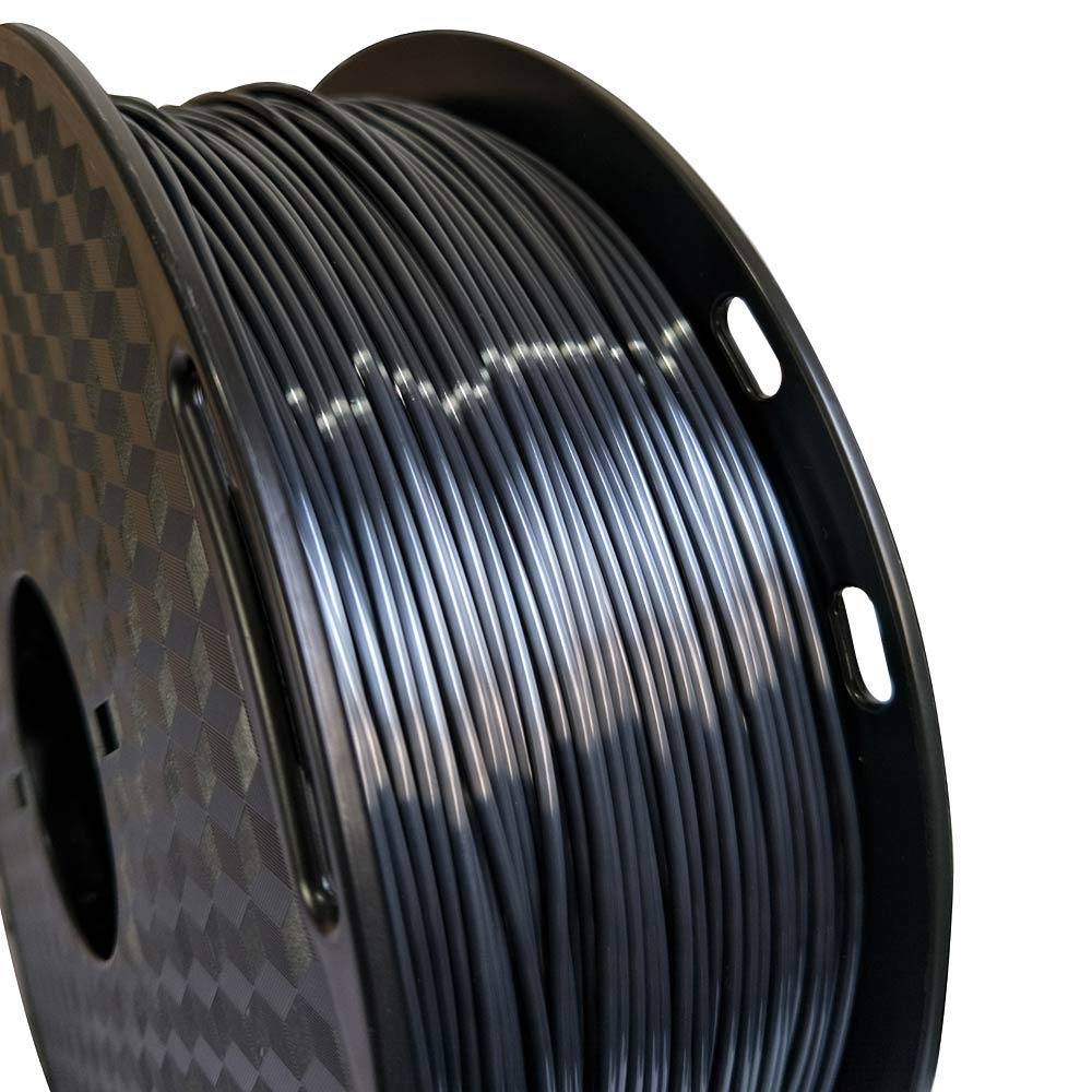 3D Core Silk Black PLA Filament 1.75mm 1KG 3D Printing Filament Silky Black PLA Gloss Shiny Metallic PLA Black 3D Printer Material FDM 3D Printer