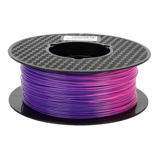 3D Core Color Change PLA Filament Purple Blue to Pink PLA Filament 1.75 mm 1KG 3D Printer Filament 2.2LBS Spool Heat Temp Color Changing Filament with Temperature PLA