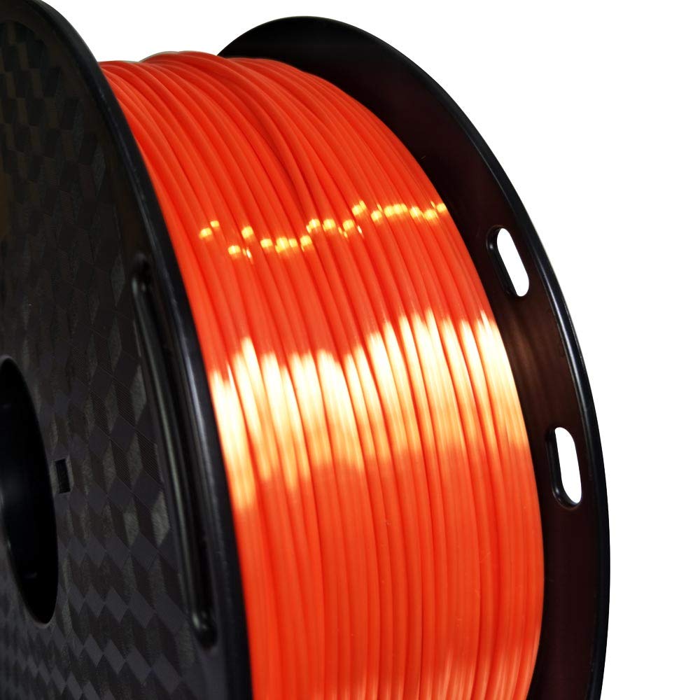 3D Core Silk Orange PLA Filament 1.75mm 3D Printer Filament 1KG 2.2 LBS Spool 3D Printing Material Shine Silky Shiny Metallic Metal Gold Silver Copper Bronze PLA Filament