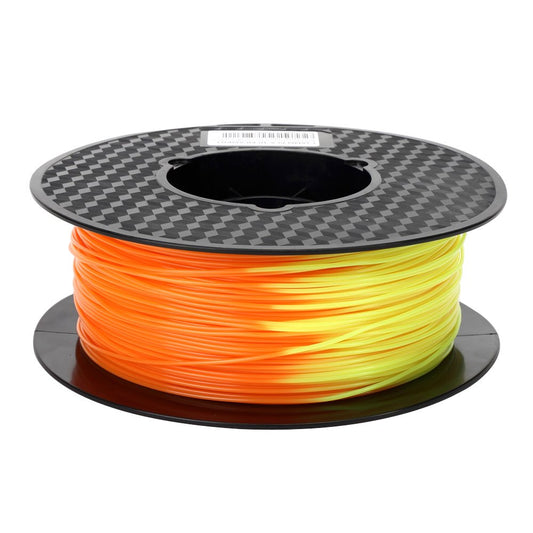 Temp Color Changing PLA Orange to Yellow PLA Filament 1.75 mm 1KG 3D Printer Filament 2.2LBS Spool Heat Color Change Filament for FDM 3D Printing Material 3D Pen Material 3D Core