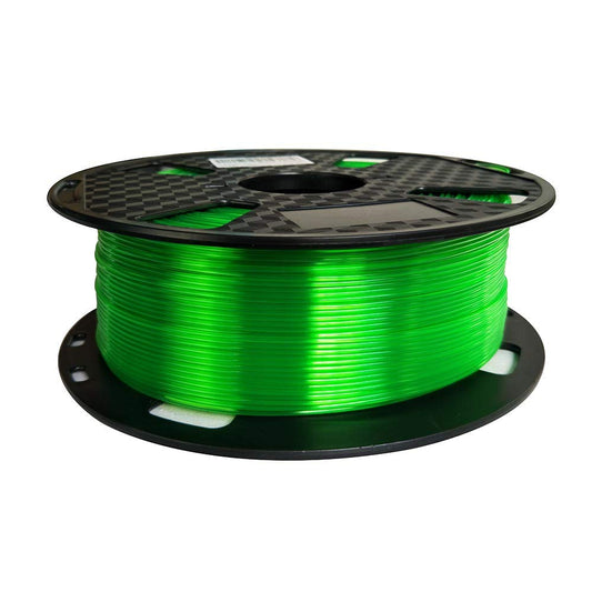 Translucent Green PETG Filament 1.75 mm 1KG 3D Printer Filament 2.2LBS Spool 3D Printing Materials Fit Most FDM Printer Easy to Print 3D Core Grass Green Color