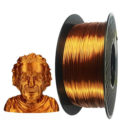 Silk Silver Blue PLA 1.75mm 1KG 3D Printer Filament 2.2 LBS Spool 3D Printing Material 3D Core Shine Silky Shiny Metallic Metal Gold Silver Copper Bronze Space Blue PLA Filament