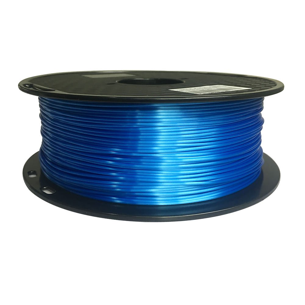 Silk Sapphire Blue PLA 3D Printer Filament 1.75 mm 1KG 2.2 LBS Spool 3D Printing Material Shine Silky Shiny Metallic Blue Metal 3D Core PLA Filament