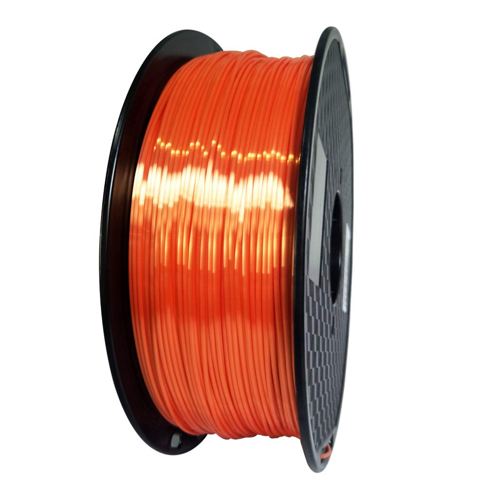 3D Core Silk Orange PLA Filament 1.75mm 3D Printer Filament 1KG 2.2 LBS Spool 3D Printing Material Shine Silky Shiny Metallic Metal Gold Silver Copper Bronze PLA Filament