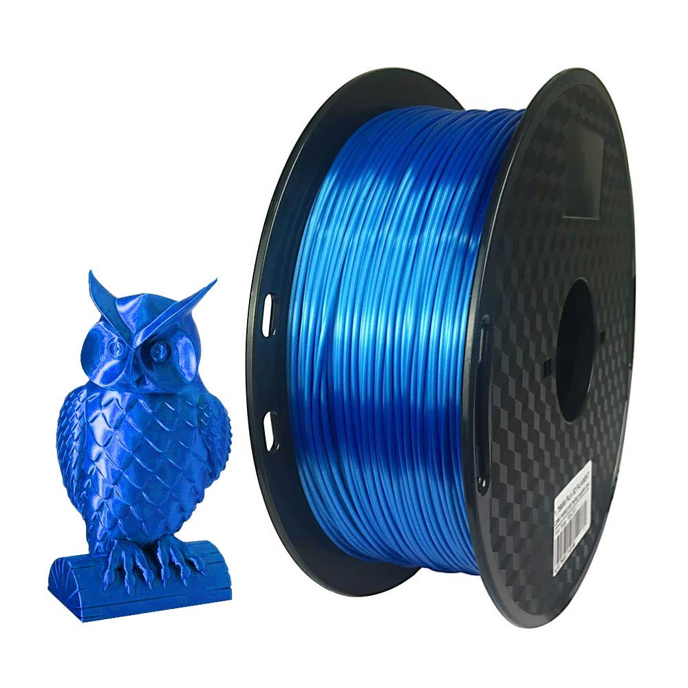 3D Core Silk Purple PLA Filament 1.75 mm 1KG 3D Printer Filament 2.2LBS Spool 3D Printing Materials Silky Shiny Dark Violet Metal Metallic Purple PLA Filament