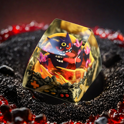 Pokémon keycaps new Pokémon three-dimensional picture mechanical keyboard resin transparent keycap pickup truck Genggui